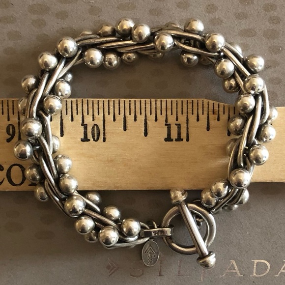 Iconic Silpada Sterling Silver DNA Toggle Clasp Bracelet B0523 - Picture 15 of 15